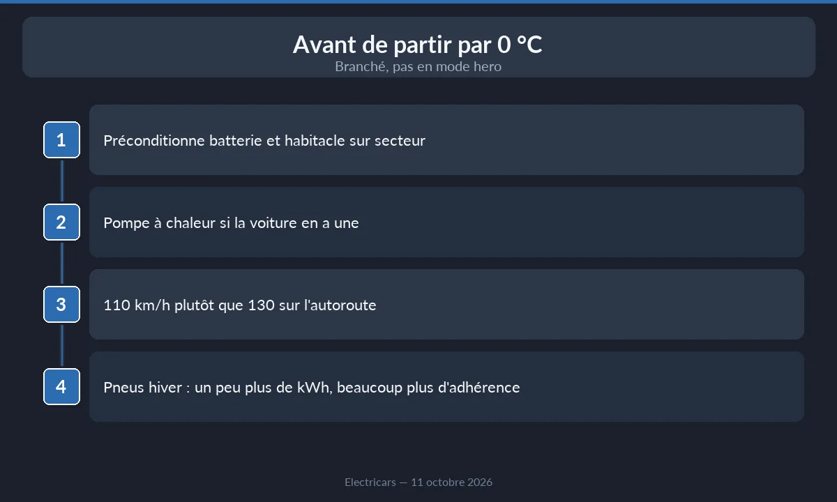 Quatre gestes avant de partir par 0 °C